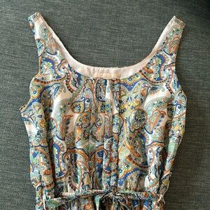 Colorful, sleeveless dress